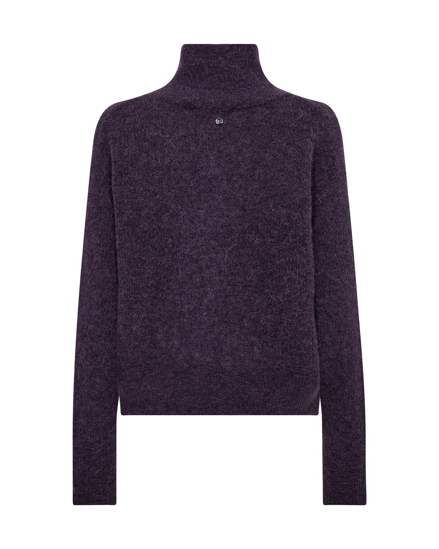 Mos Mosh Thora Knit Zip Cardigan Sweet Grape