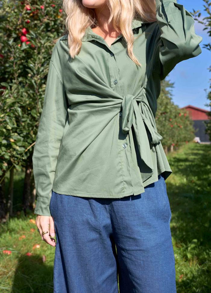 Black Colour Silje Shirt Army