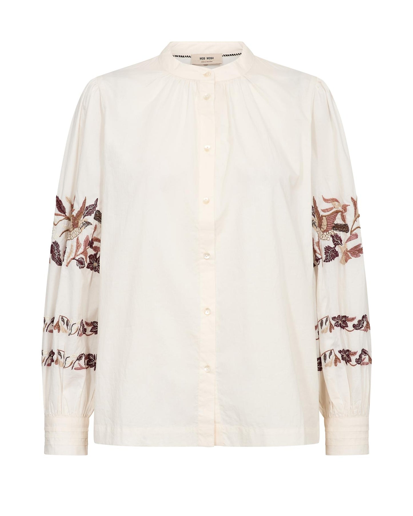 Mos Mosh Notto Embroid Shirt Ecru