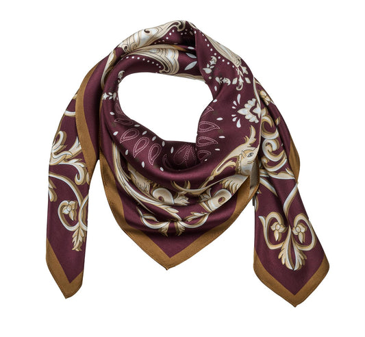Ane Mone Lola Silk Scarf Plum