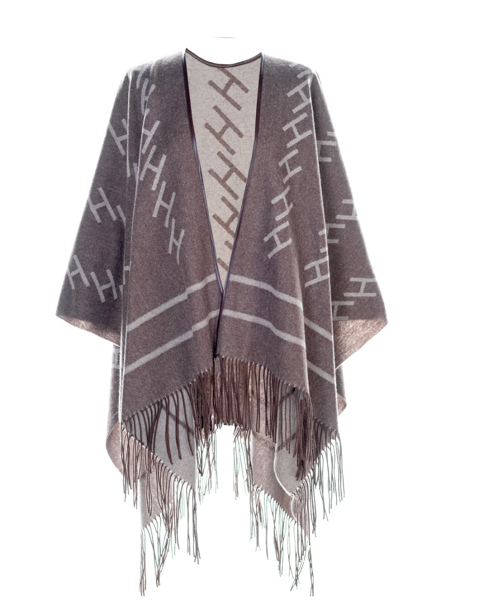 HÉST London Shawl Brown With Beige