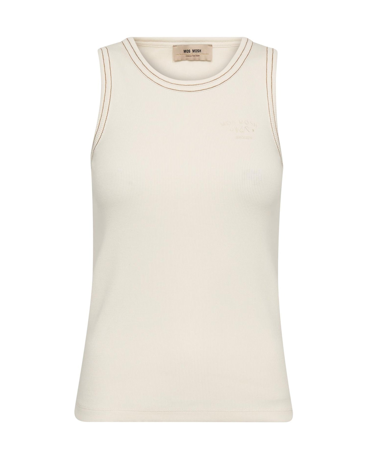 Mos Mosh Ara Rib Tank Top Ecru
