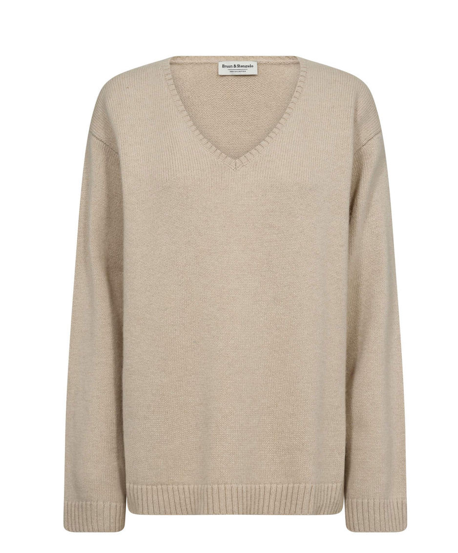 Bruun & Stengade Loanna V-neck Sand