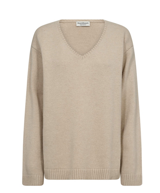 Bruun & Stengade Loanna V-neck Sand