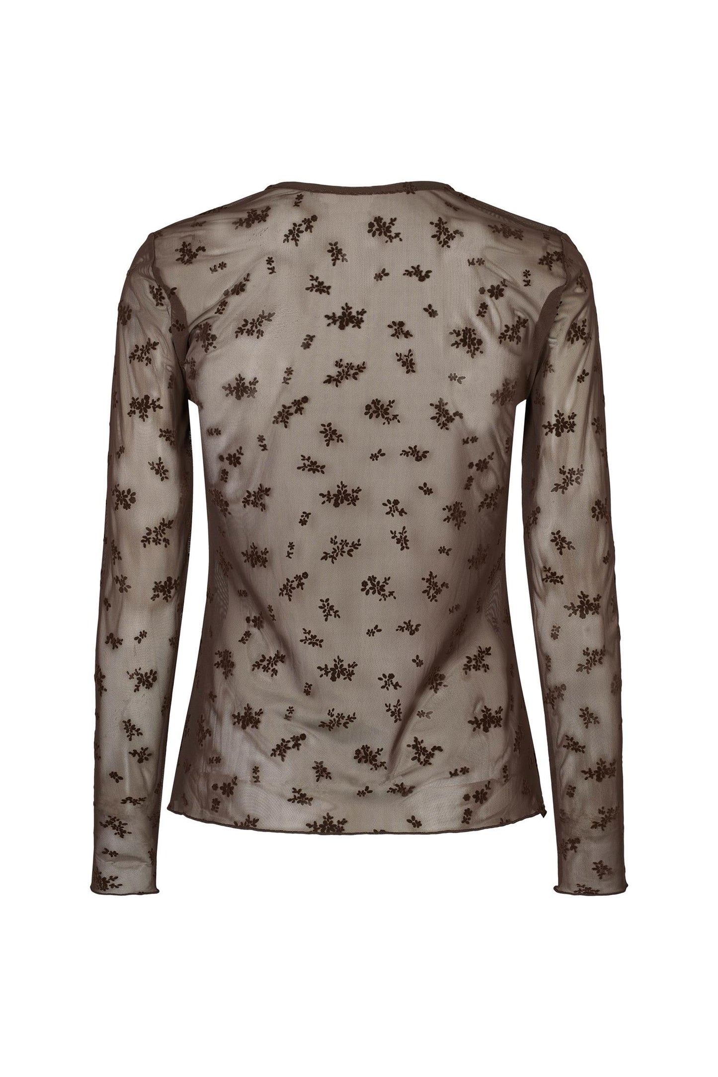 Rue de Femme Round Neck Blouse Chocolat