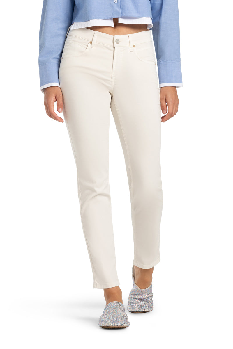 Cambio Piper Cropped Pure Chalk