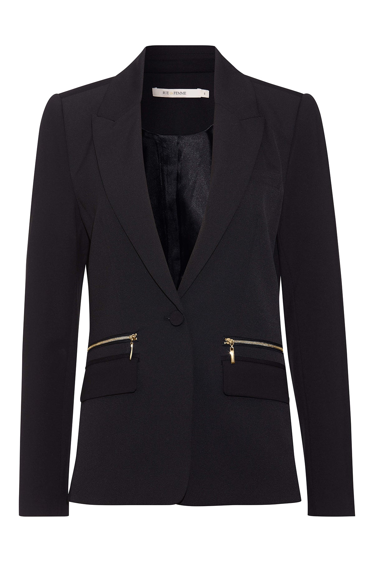 Rue de Femme Bine Blazer Black Gold