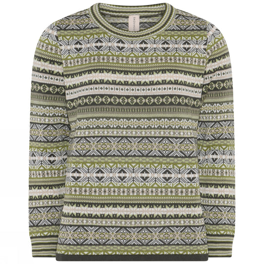 Skovhuus Jaquard Pullover Oasis Green