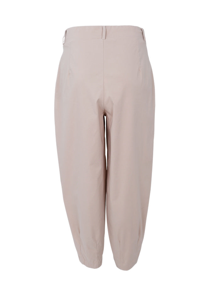 Black Colour Beate Barrel Pant Beige