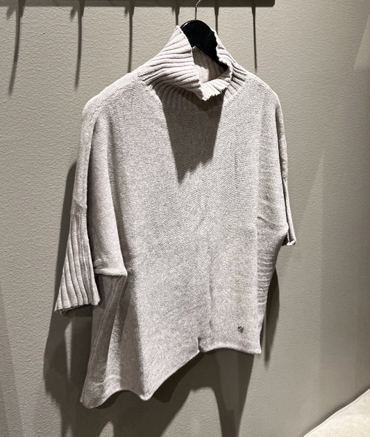 Please Turtleneck Sweat Beige Melange