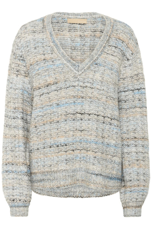 Culture Marble Pullover Grey Blue Mix