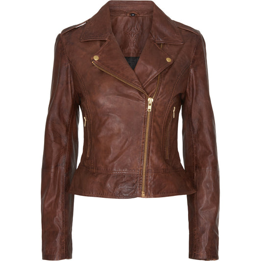 Notyz Biker Jacket Carob Brown