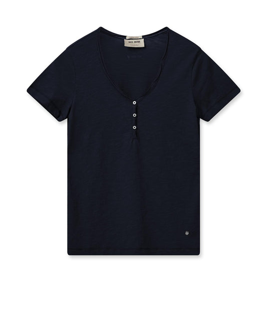 Mos Mosh Astin Basic Tee Salute Navy