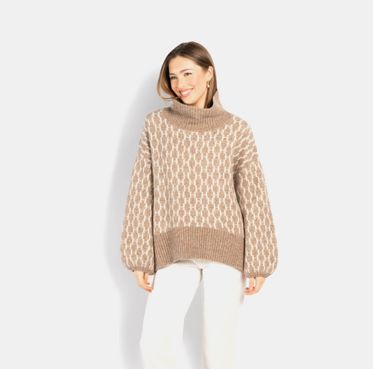 HÉST Fam New Pattern Light Brown Melange