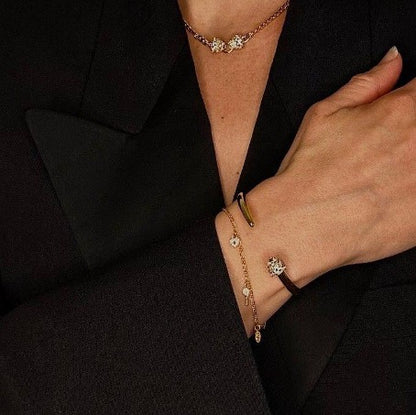 Orelia Micro Pave Bracelet Gold