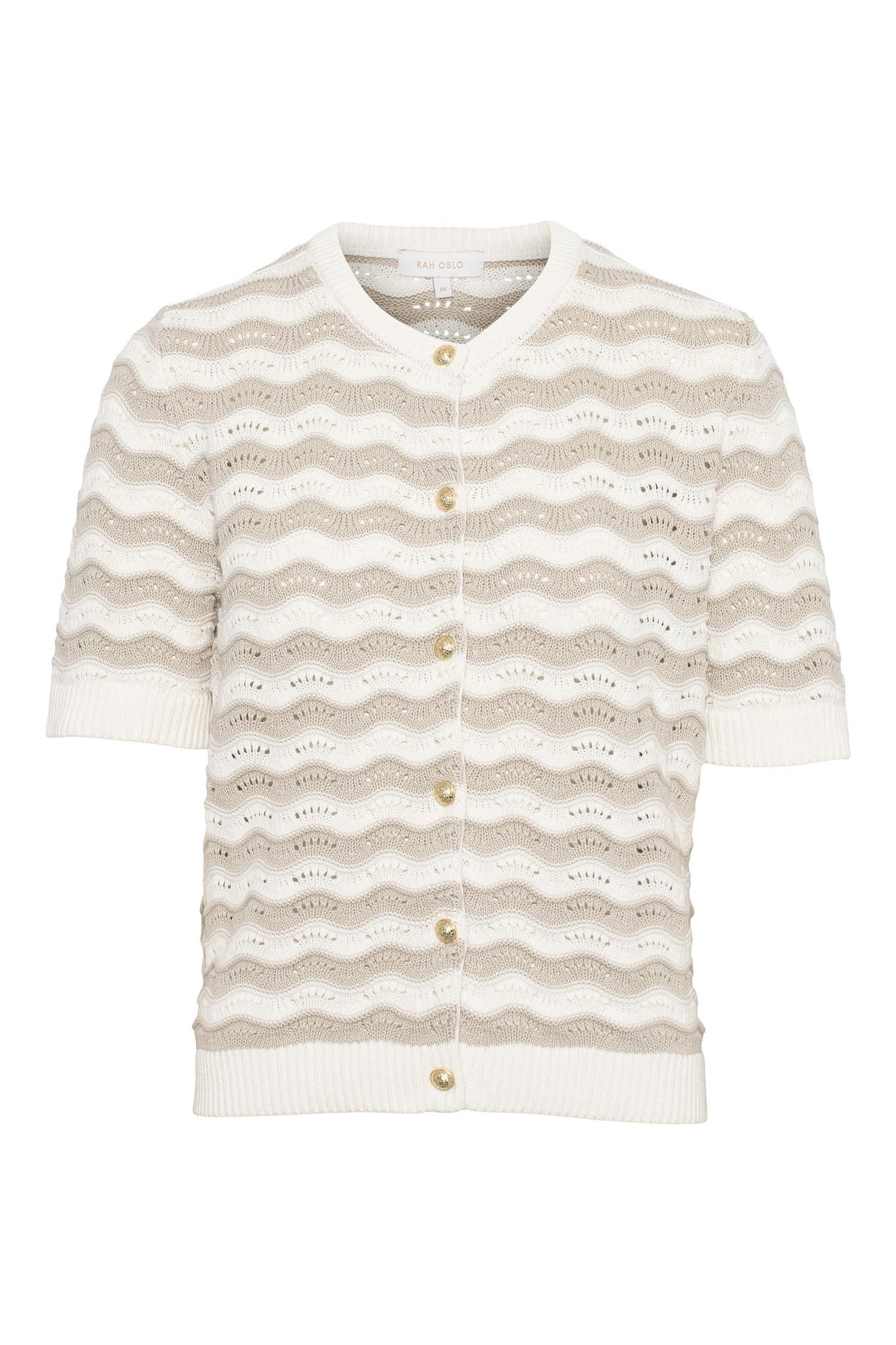 Rah Oslo Short Sleeve Cardigan Stripes