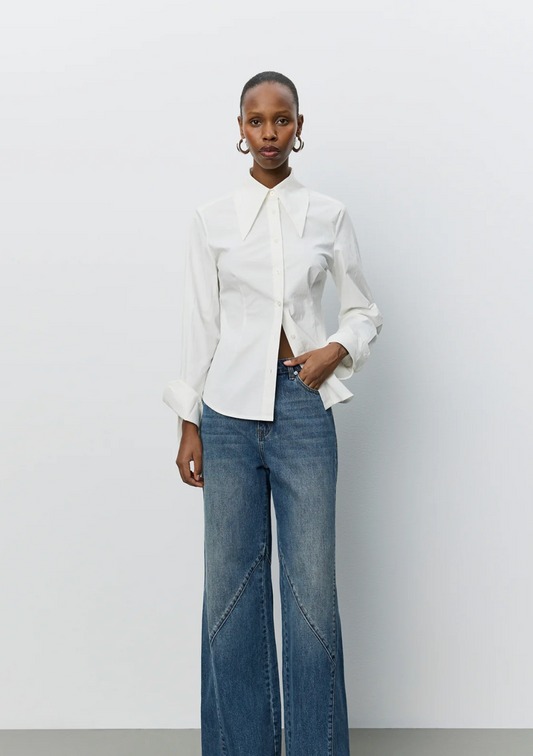 Sofie Schnoor Wildis Fitted Poplin Shirt Off White