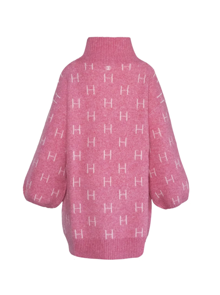 HÉST Fam Long Sweater Chateau Rose