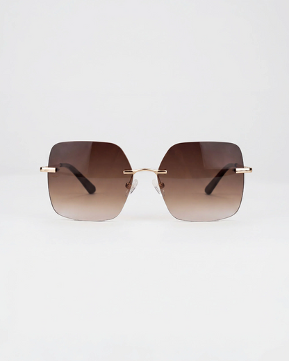 Glas Eyewear Billie Sunglasses Rimless Gold