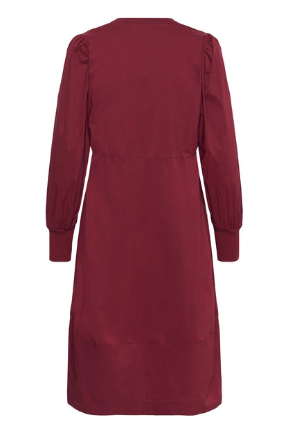 Culture Antoinett Rib Dress Biking Red