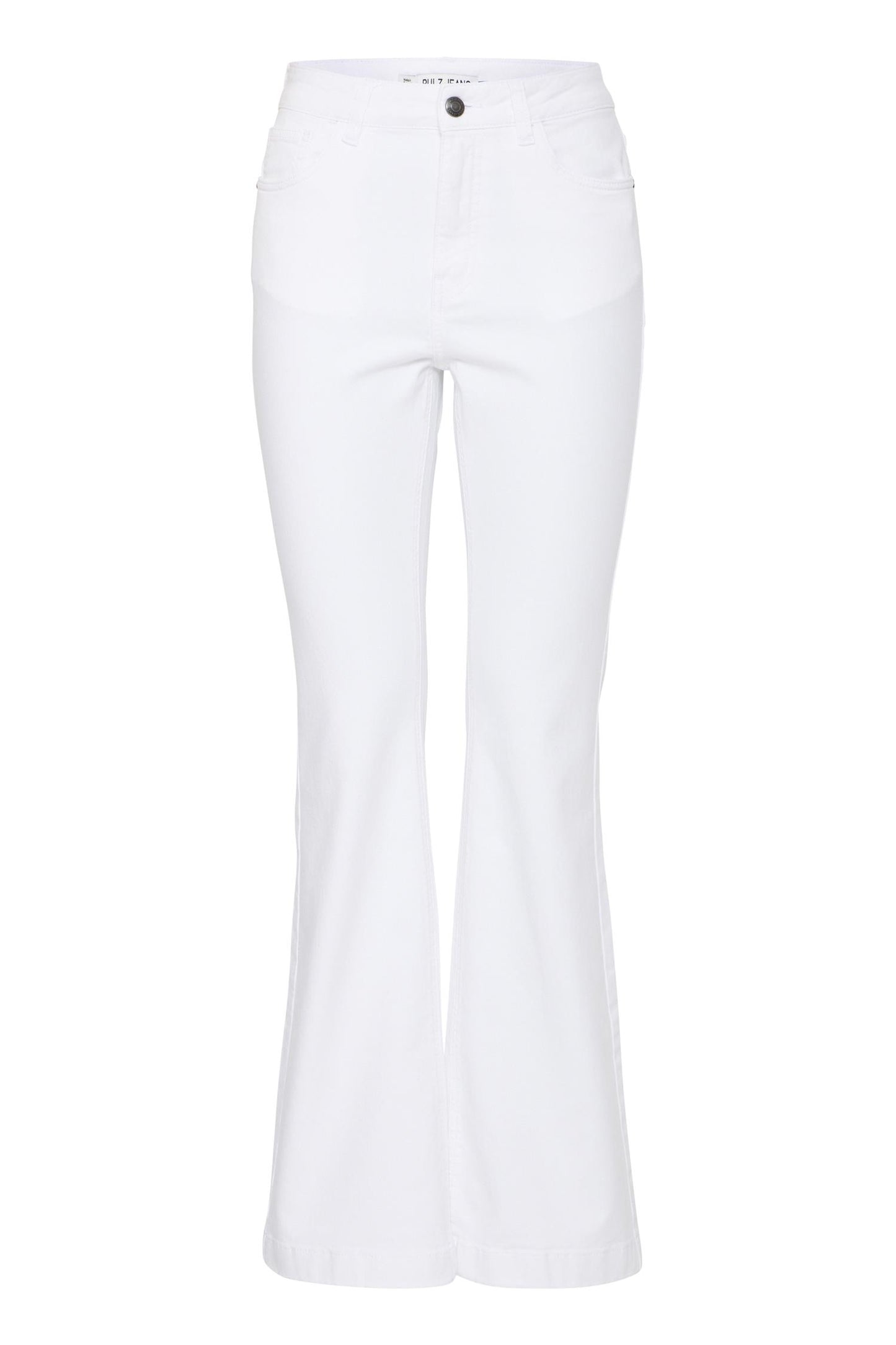 Pulz Becca UHW Bootcut Leg White Denim