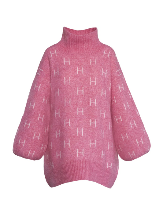 HÉST Fam Long Sweater Chateau Rose