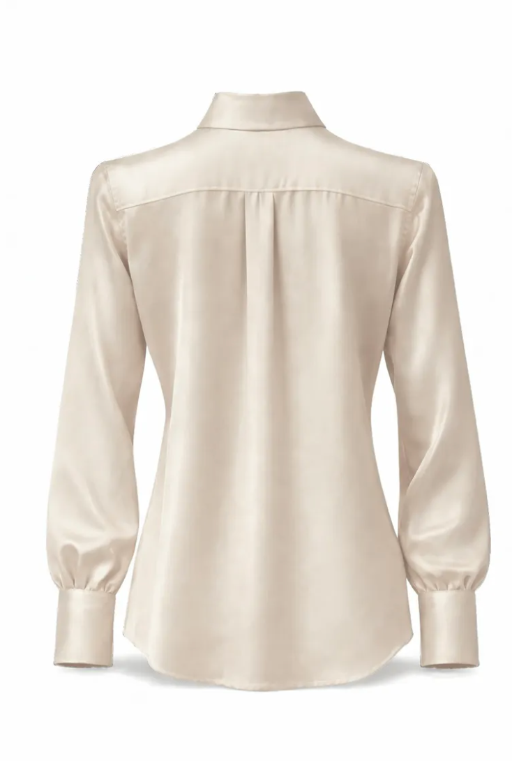Amuse by Veslemøy Silkebluse Classic Nude