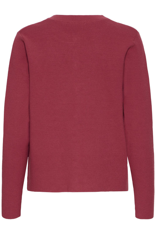 Pulz Sara Cardigan Chilli Pepper Melange