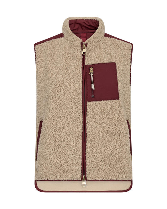 Mos Mosh Rowe Eli Teddy Vest Cabernet