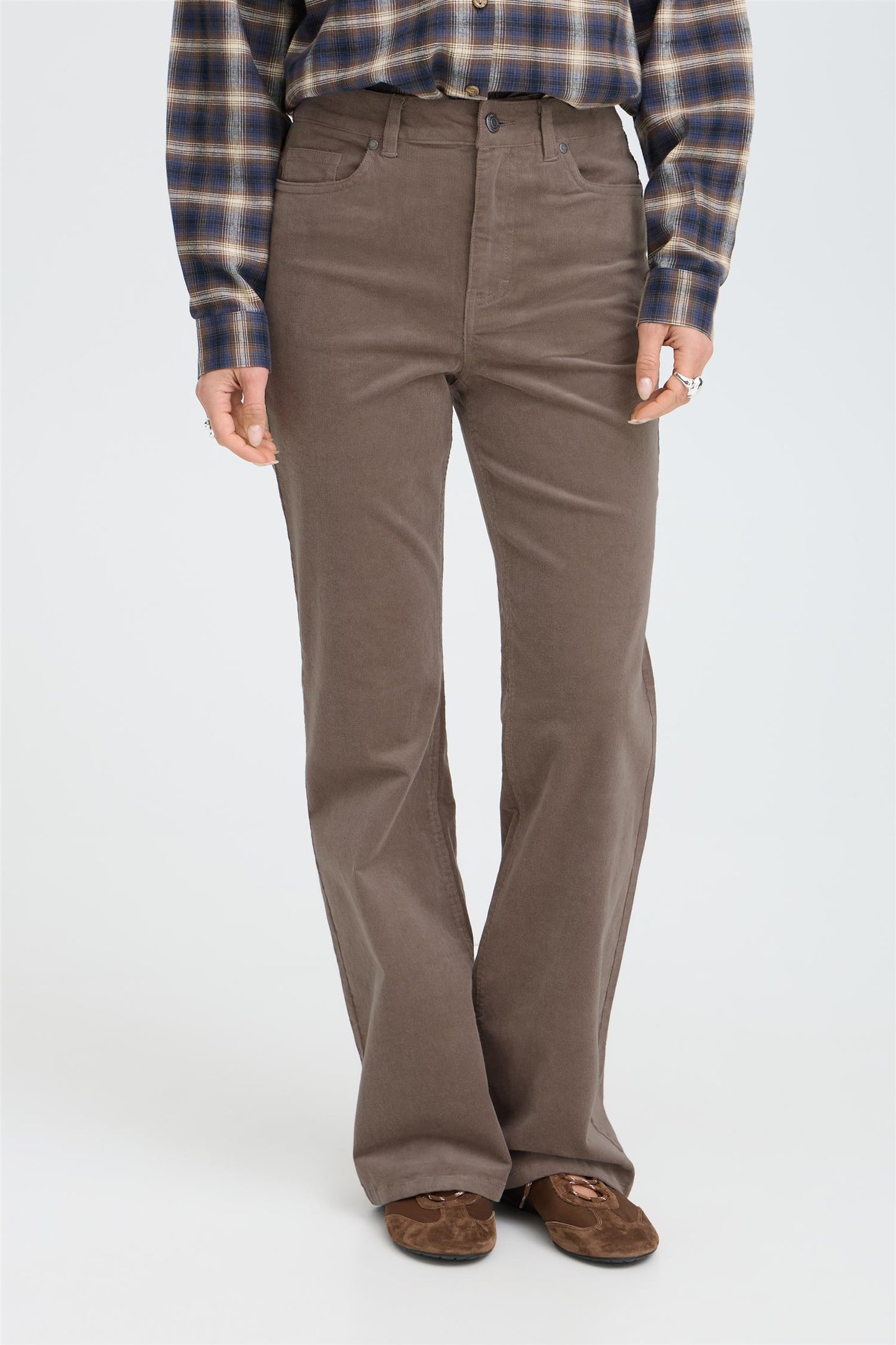 Pulz Sally Pant Bootcut Walnut