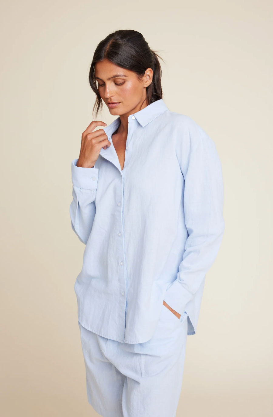 Line of Oslo Basic Shirt Light Blue