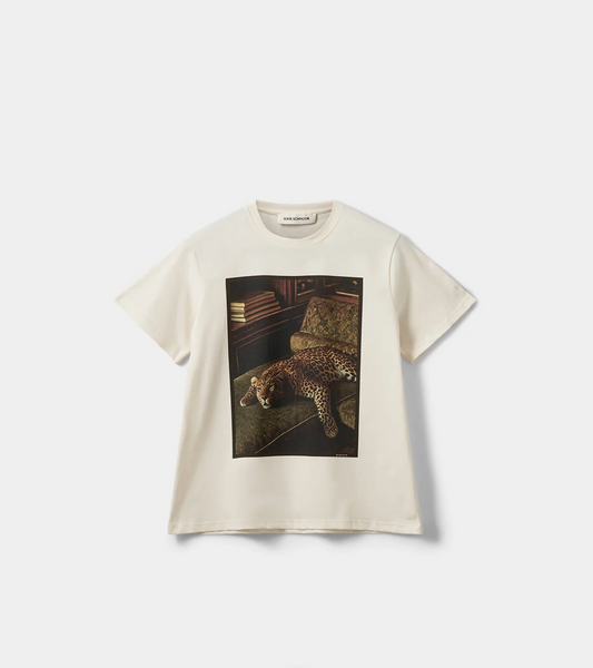 Sofie Schnoor River Printed Boxy T-shirt Off White