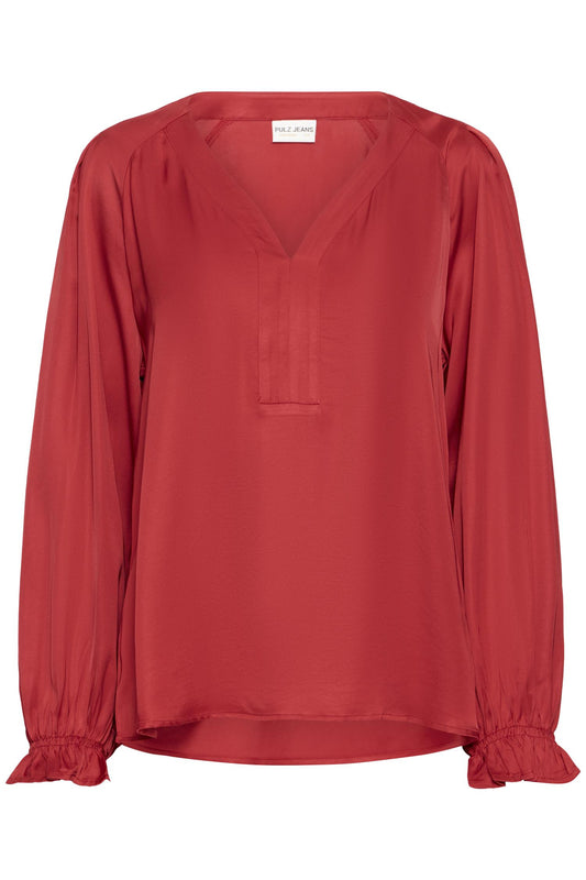 Pulz Cassy Blouse Chili Pepper