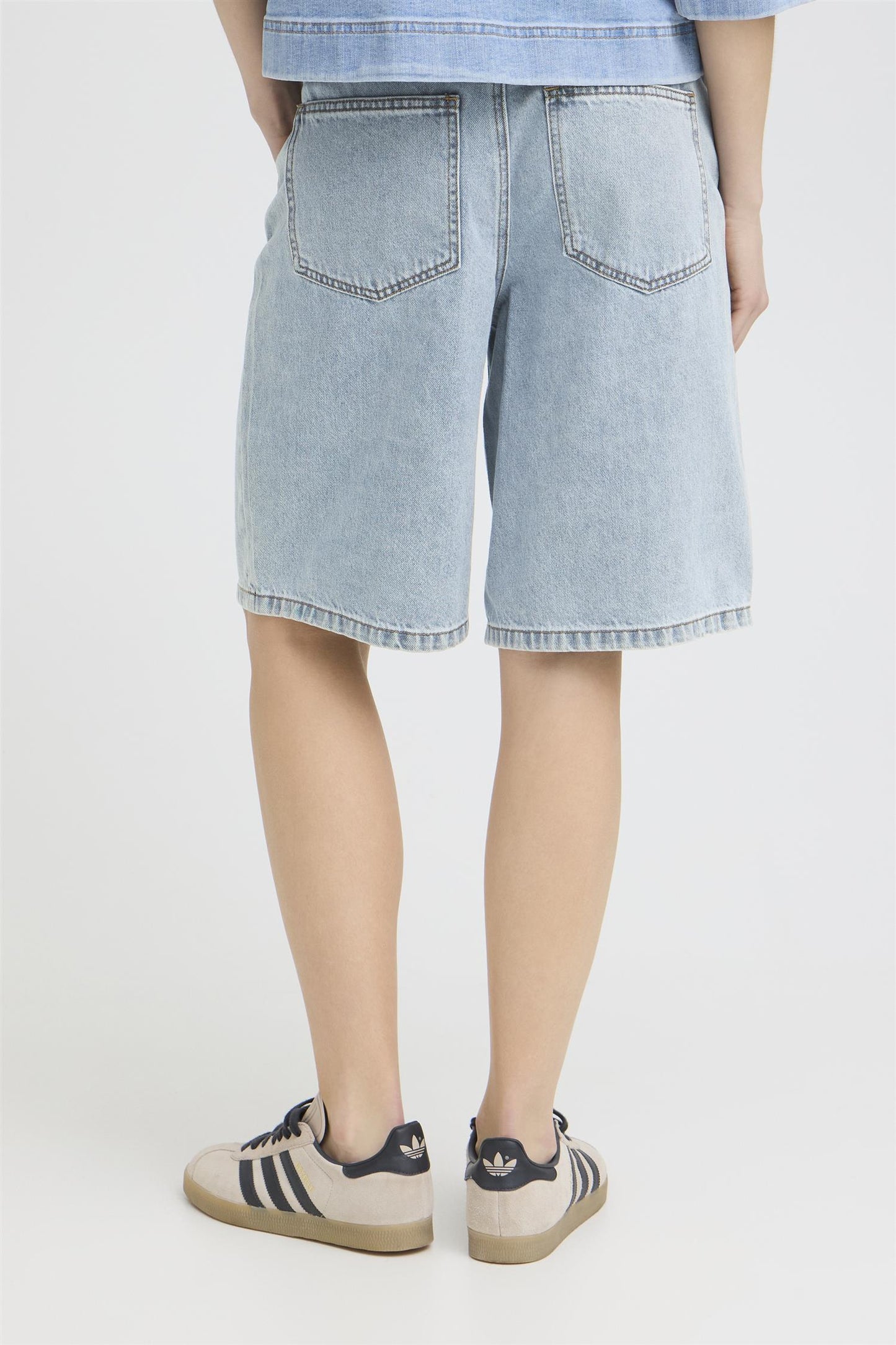 Pulz Bridget Shorts Light Blue Denim
