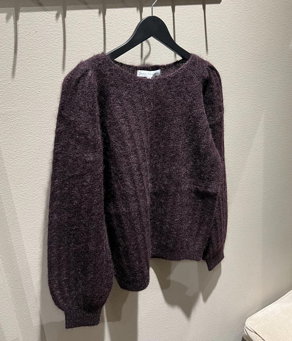 Dear Dharma Wavy Sweater Aubergine
