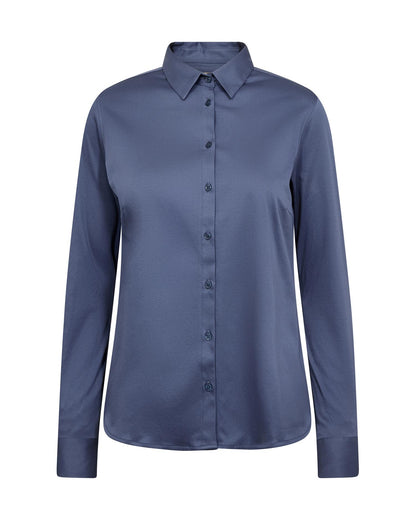 Mos Mosh Tina Jersey Shirt Crown Blue