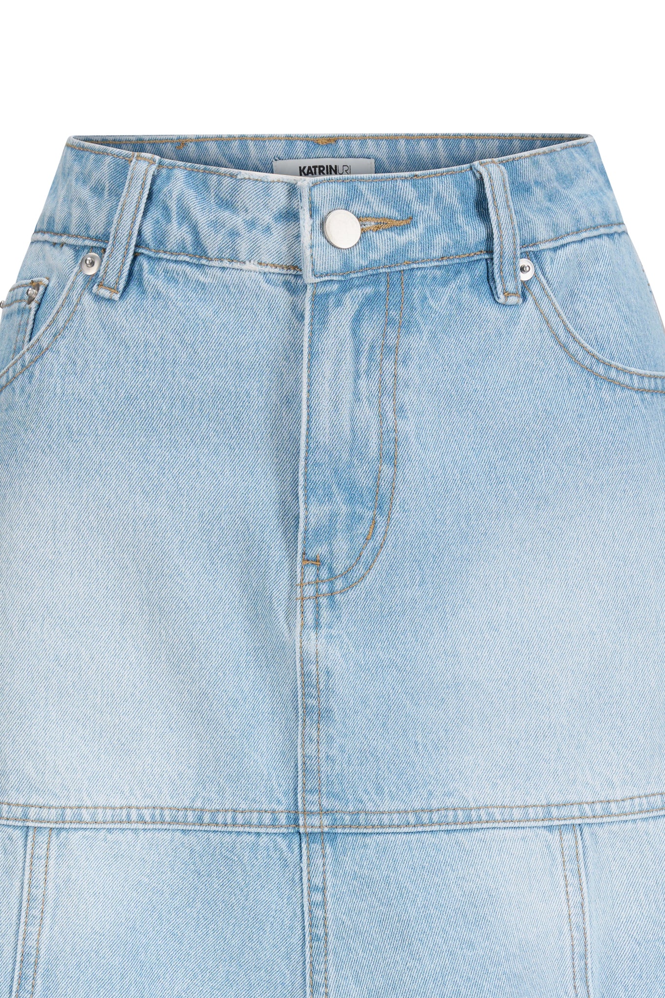 Katrin Uri Ivy Denim Skirt Bleach Denim