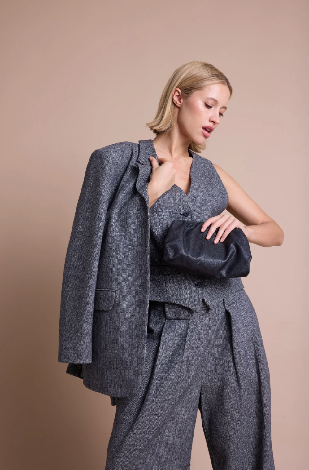 Line of Oslo Purse Black
