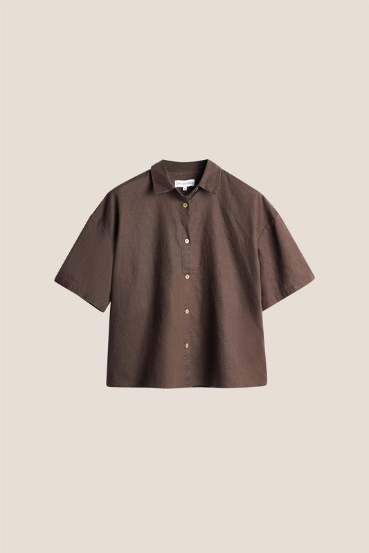 Line of Oslo Resort Linen Dark Brown