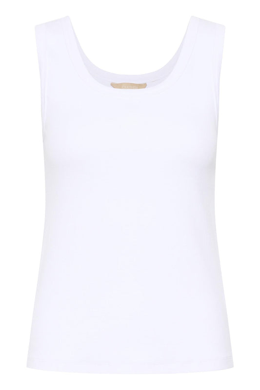 Culture Culture Alyssa Rib Tank Top White