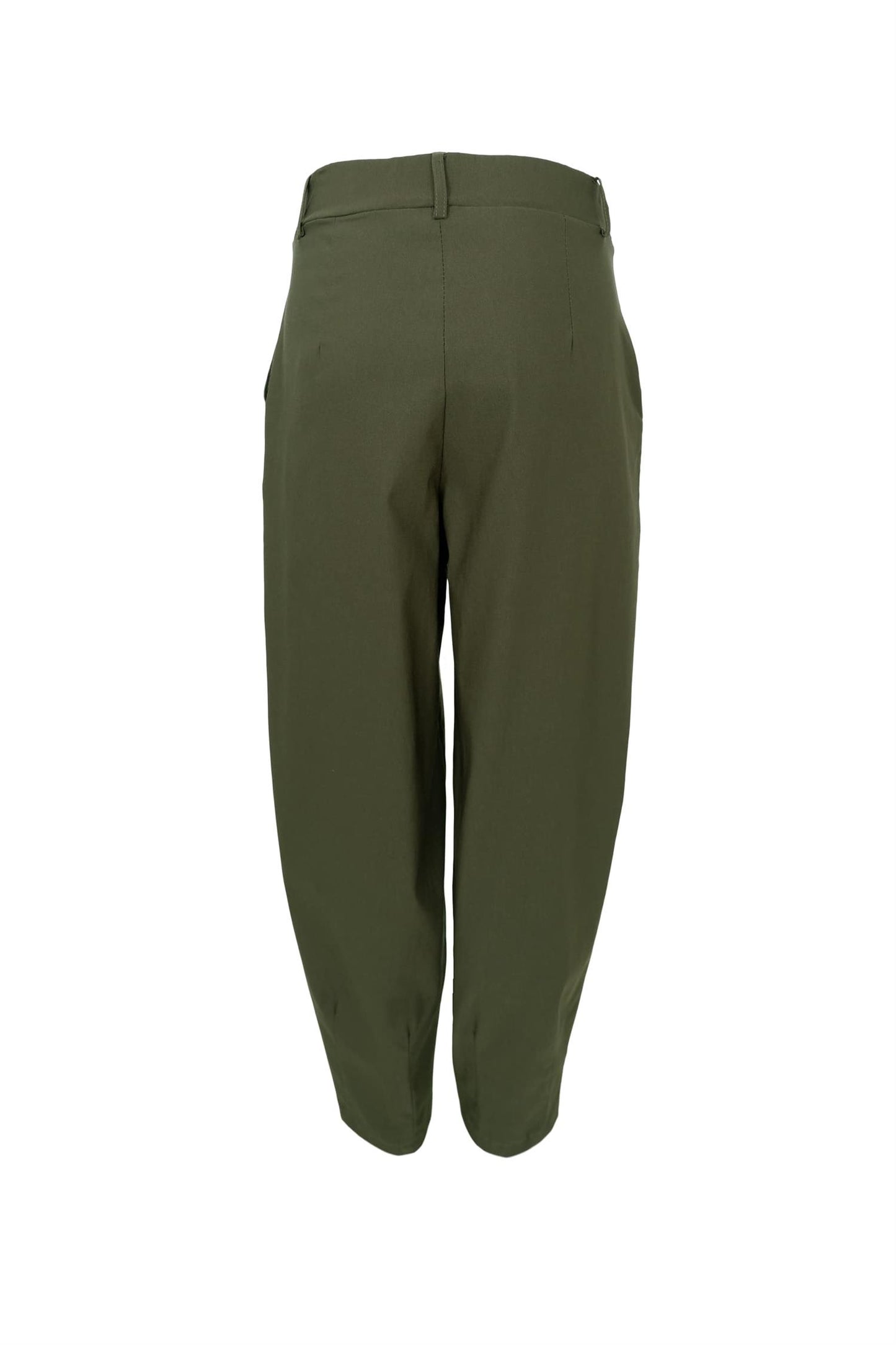 Black Colour Beverly Barrel Pant Dark Army