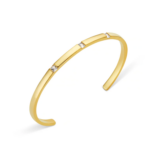 Orelia Crystal Set Open Bangle