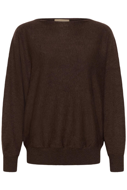 Culture AnneMarie Batwing Jumper Coffee Bean