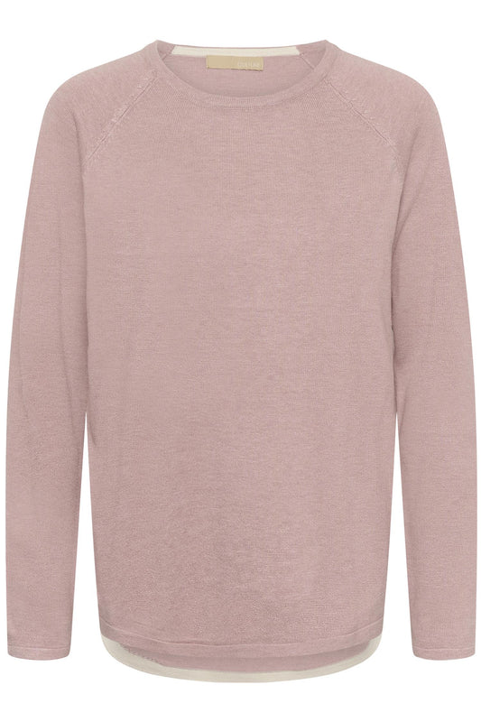 Culture AnneMarie Solid Jumper Woodrose Melange