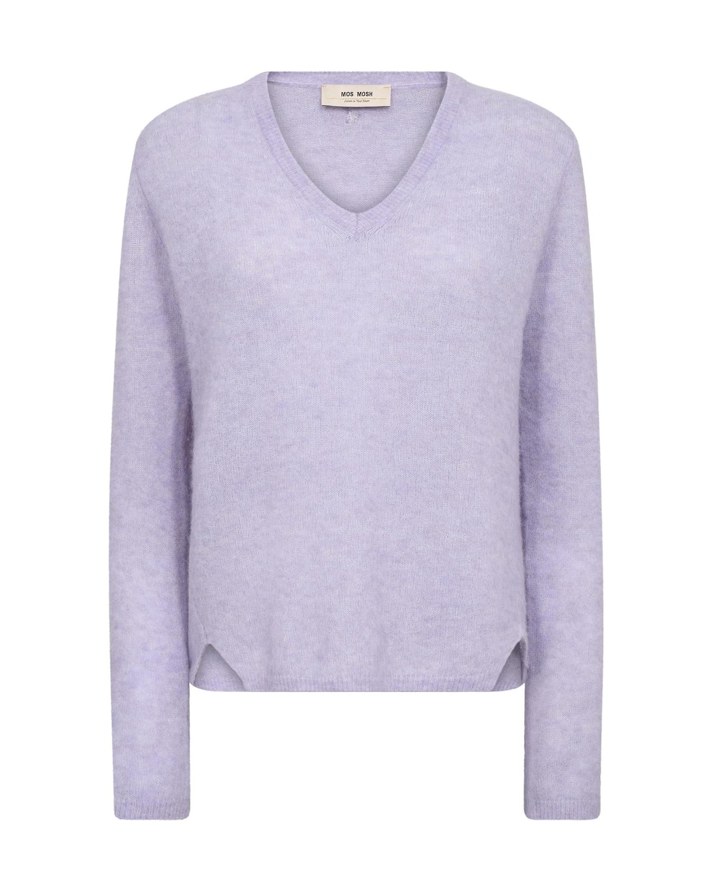 Mos Mosh Mape Sophia V-Neck Knit Violet Tulip