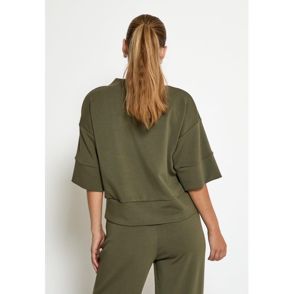 Peppercorn Dicette Half Sleeve Blouse Grape Leaf