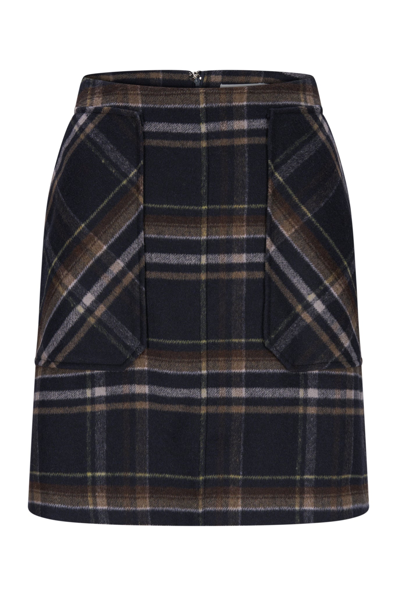 Katrin Uri Adam Check Skirt Dark Navy