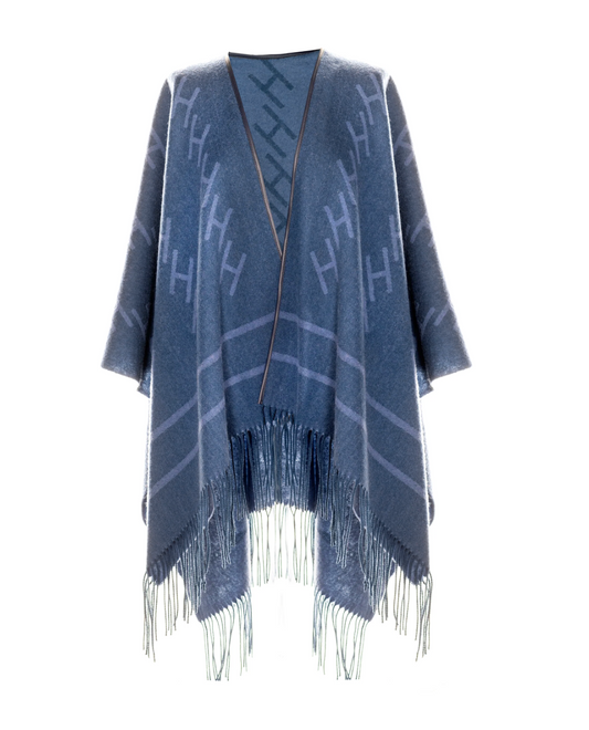 HÉST London Shawl Blue With Dark Blue