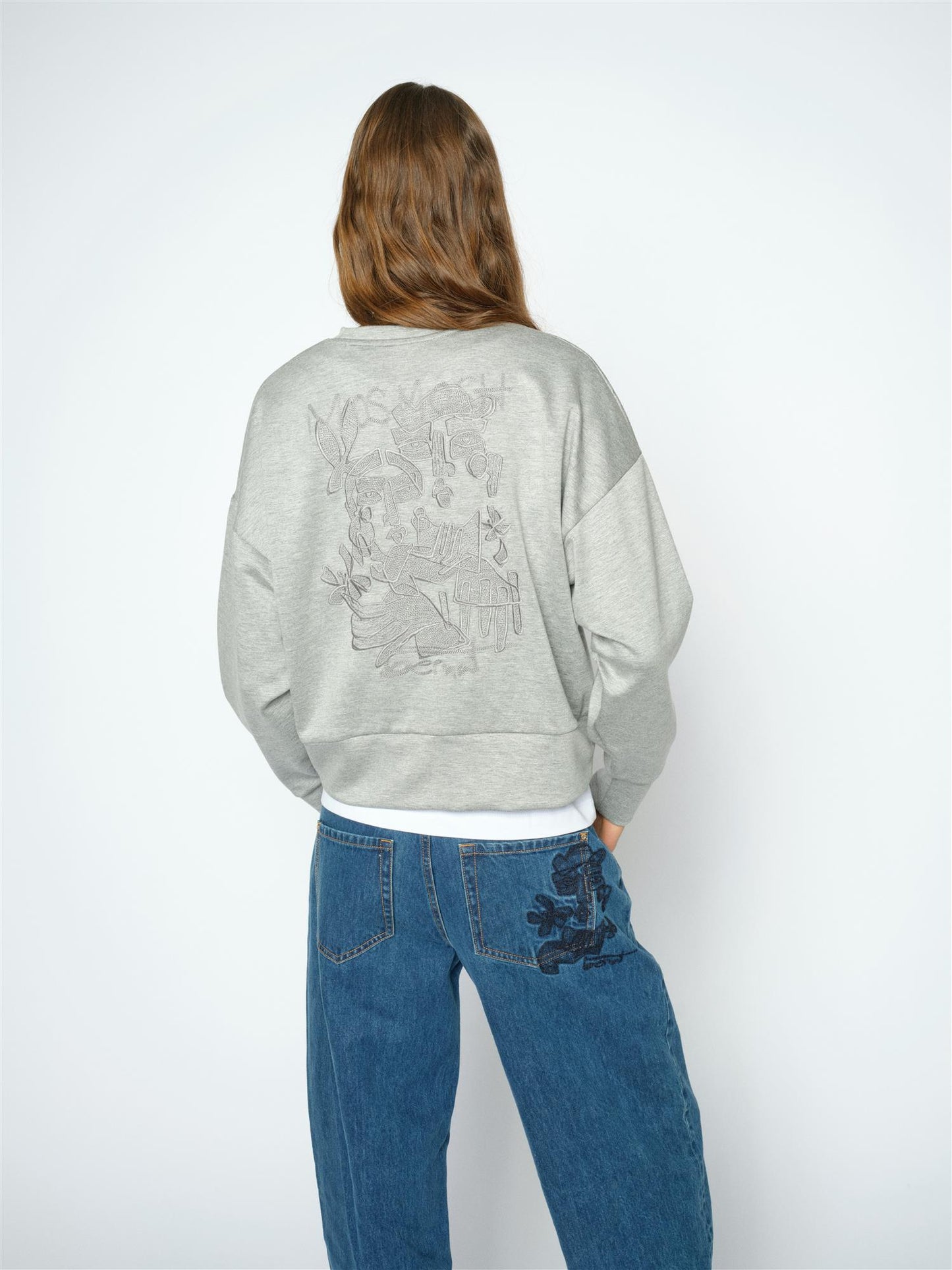Mos Mosh Bernat LS Sweat Shirt Grey