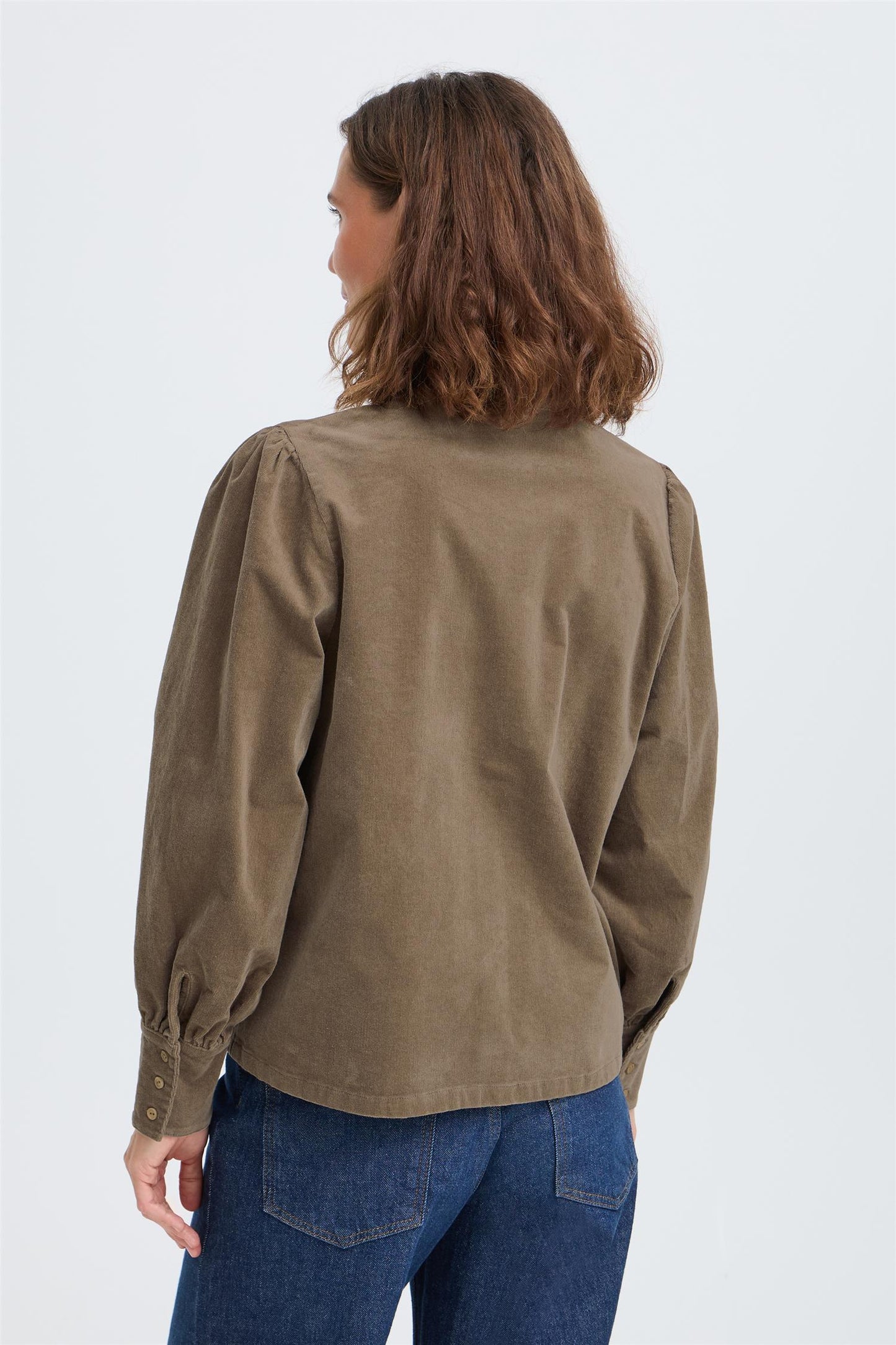 Pulz Sally Feminin LS Shirt Walnut
